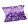 Purple w/White Damask Print Pillow Box