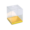 Clear Rectangle Box with Gold Bottom (6 sizes)