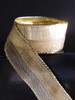 Gold Nylon Metallic  Wired Ribbon (4 sizes)
