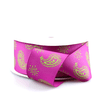 Hot Pink w/Lime Paisley Print Grosgrain Ribbon