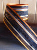 Orange-Black Multi-Stripes Sheer Ribbon