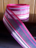 Pink-Hot Pink Multi-Stripes Sheer Ribbon