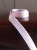 Pink with Khaki Saddle Stitch Grosgrain Ribbon, Wholesale Grosgrain Ribbon | Packaging Decor