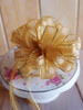 Gold with Gold Edge Pull Bow Ribbon