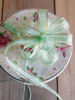 Mint  with Gold Edge Pull Bow Ribbon