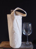 Cotton Canvas Wine Tote Bag 3 3/4" x 10"