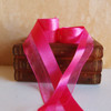 Hot Pink Half Sheer Half Satin Ribbon (2 sizes)