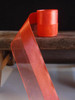 Orange Half Sheer Half Satin Ribbon (2 sizes)