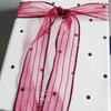 Burgundy Sheer Shimmery Corsage Ribbon (2 sizes)