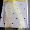 Yellow Sheer Shimmery Corsage Ribbon (2 sizes)