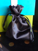 Black Satin Bag with Satin Ribbon String (2 sizes)