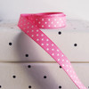 Azalea Grosgrain with Swiss Dots