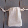 Cotton Net Drawstring Bag with Fabric Backing  (3 sizes)