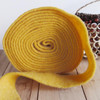 Yellow Pure Wool Felt Ribbon  (2 sizes)