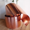 Rose Gold Metallic Aspidistra Leaf Ribbon, Wholesale Ribbon | Packaging Decor