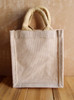 Small Burlap Tote Bag 6" x 7"