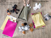 Adhesive Merchandise Bags 15 3/4" x 22 3/8" Gold Gingko on Green