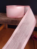 Pink Faux Linen Ribbon with Satin Edge (3 sizes)