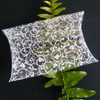 White Floral Print Transparent Pillow Box 