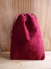  Burgundy Velvet Bags Dozen Pack  (4 sizes)