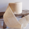 Natural Jute Burlap Ribbon 3 inches White