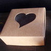 Heart Window Boxes Natural Kraft (2 sizes)