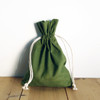 5 x 7 inches Olive Green Cotton Natural Drawstring Bag, Wholesale Cotton Drawstring Bags at Packaging Decor
B978-6-4