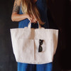 Organic Cotton Tote Bag 20 ½ x 13 x 6 ½ inches