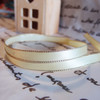 Yellow Satin Ribbon with Gold Edge ⅜ inch