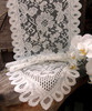 13"x120" Ivory Floral Lace Table Runner