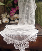 12"x74" White Lace Table Runner