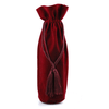 Burgundy Velvet Wine Bag