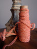 Orange Faux Linen Braided Cord