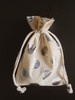 Cotton Bag with Big Silver Metallic Dots ( 2 sizes)