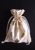 Cotton Bag with Big Gold Metallic Dots ( 2 sizes)