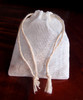 Cotton See-thru Muslin Bags with Cotton Drawstring (9 sizes)