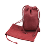 Burgundy Jute Bag with Cotton Cord ( 3 sizes)