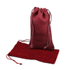 Burgundy Jute Bag with Cotton Cord ( 3 sizes)