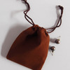 Chocolate Brown Velvet Bags (4 sizes)
