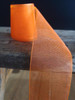 Orange Sheer Ribbon with Monofilament Edge (3 sizes)