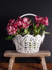 Stiffened Lace Basket, Wholesale Floral Lace Baskets, Wholesale Gift Packaging | Packaging Decor