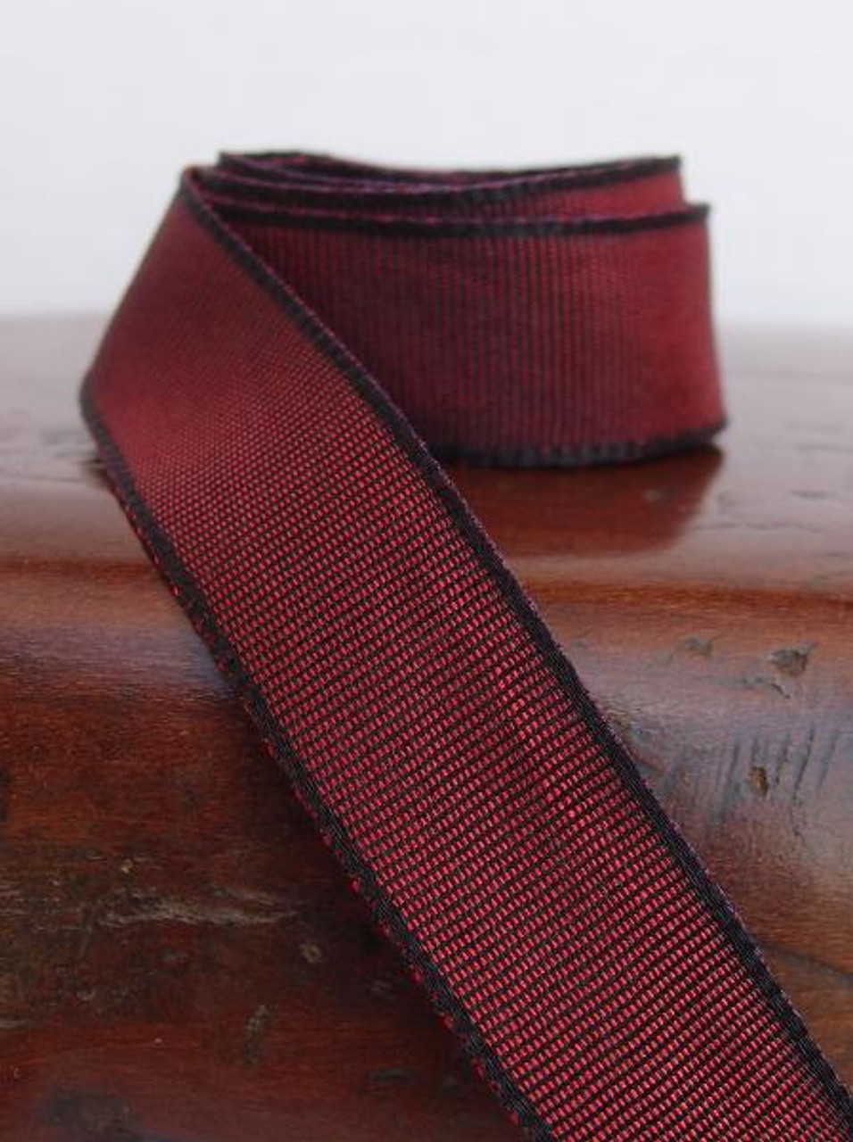 Burgundy Two-Toned Grosgrain Ribbon (2 sizes)