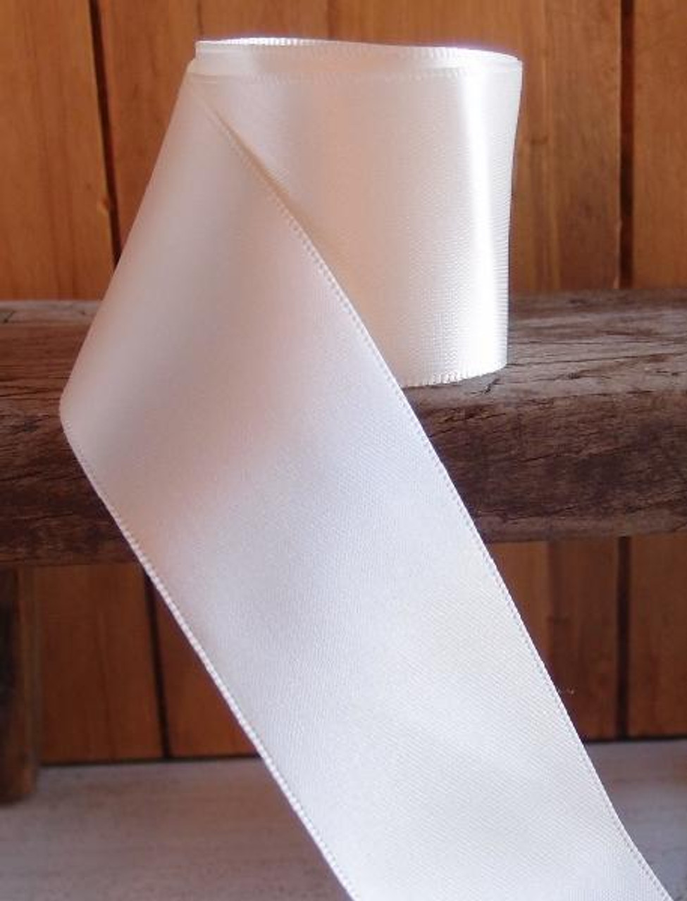 Ivory Double Face Satin Ribbon (11 sizes)