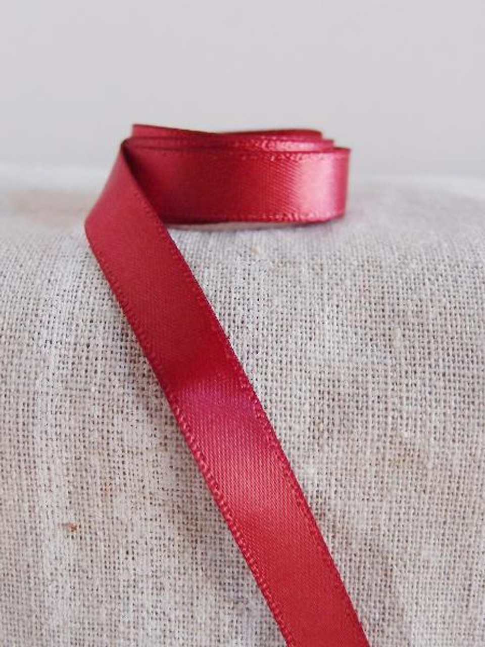 Burgundy Double Face Satin Ribbon (8 sizes)