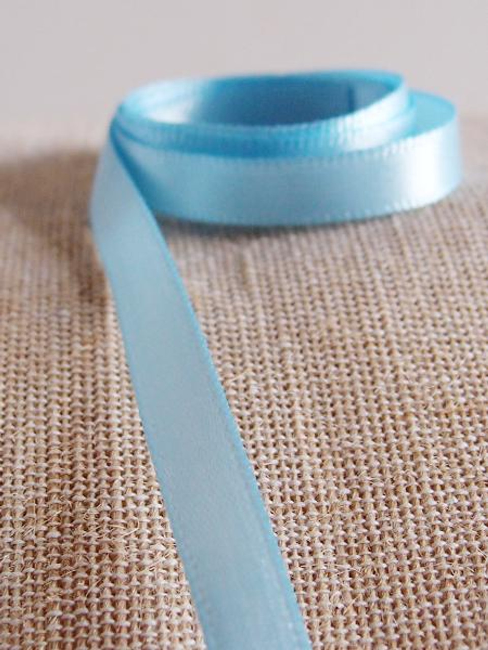 Light Blue Double Face Satin Ribbon (8 sizes)