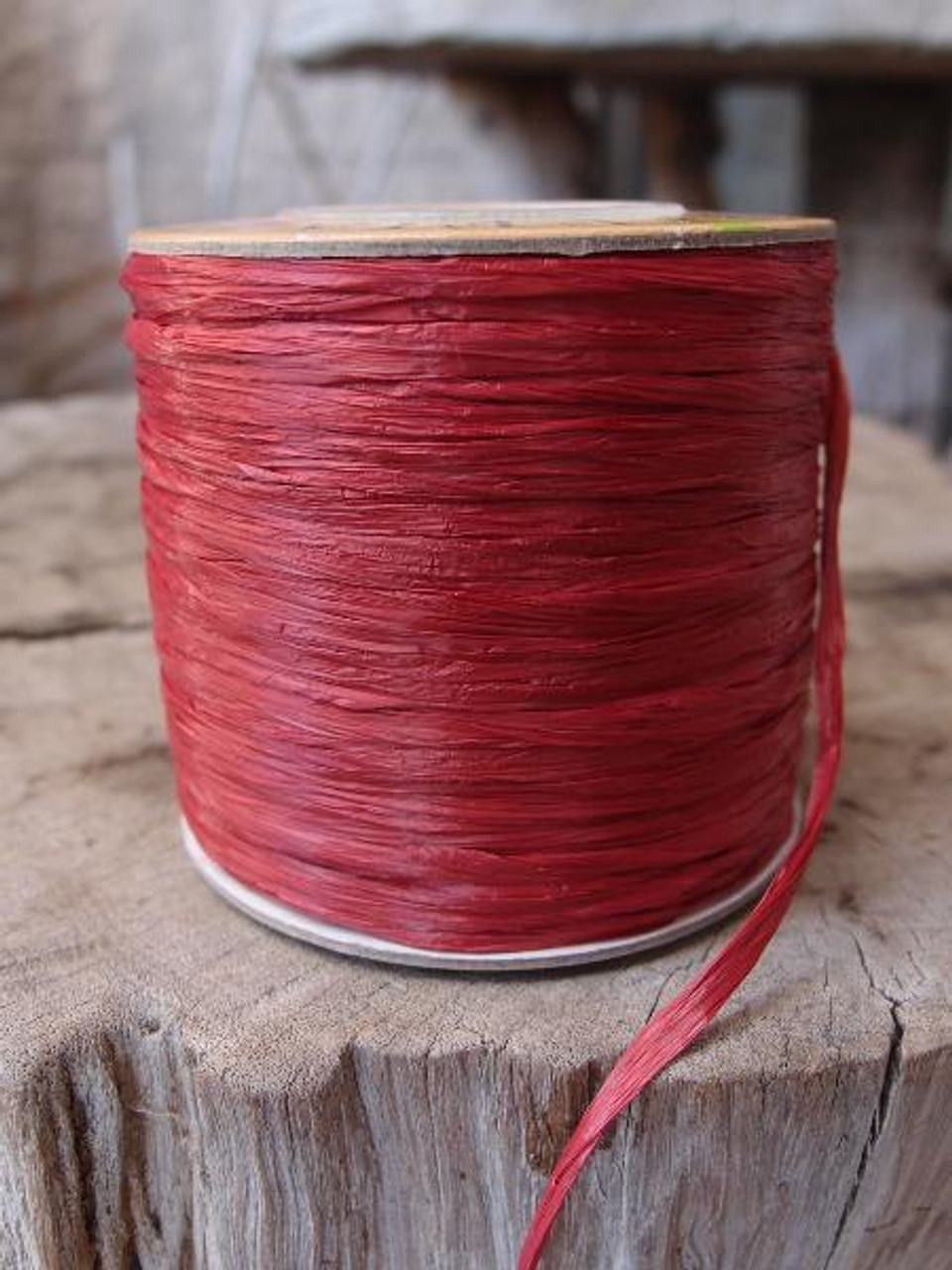 Burgundy Matte Raffia Ribbon