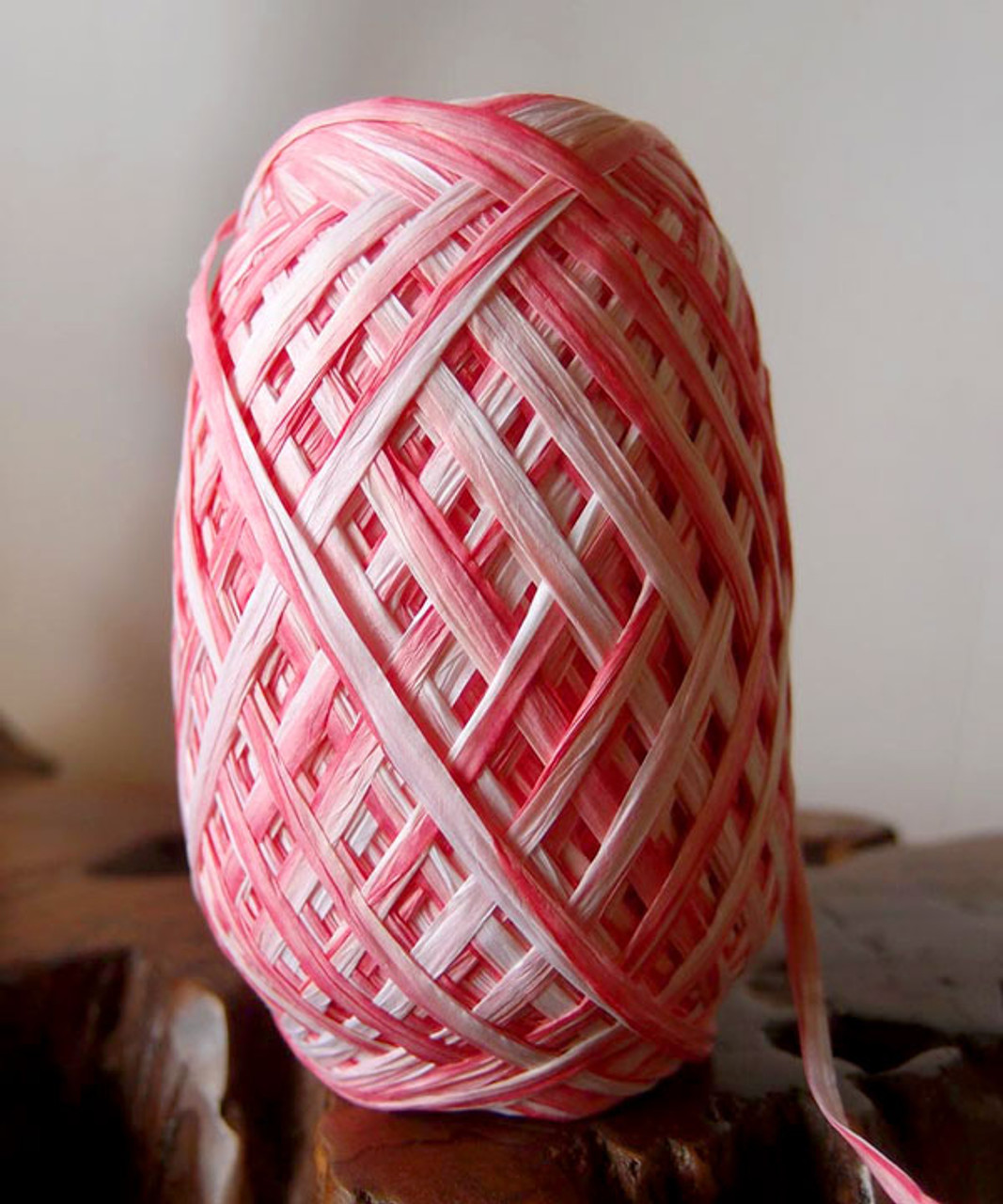 Pink Paper Raffia Roll