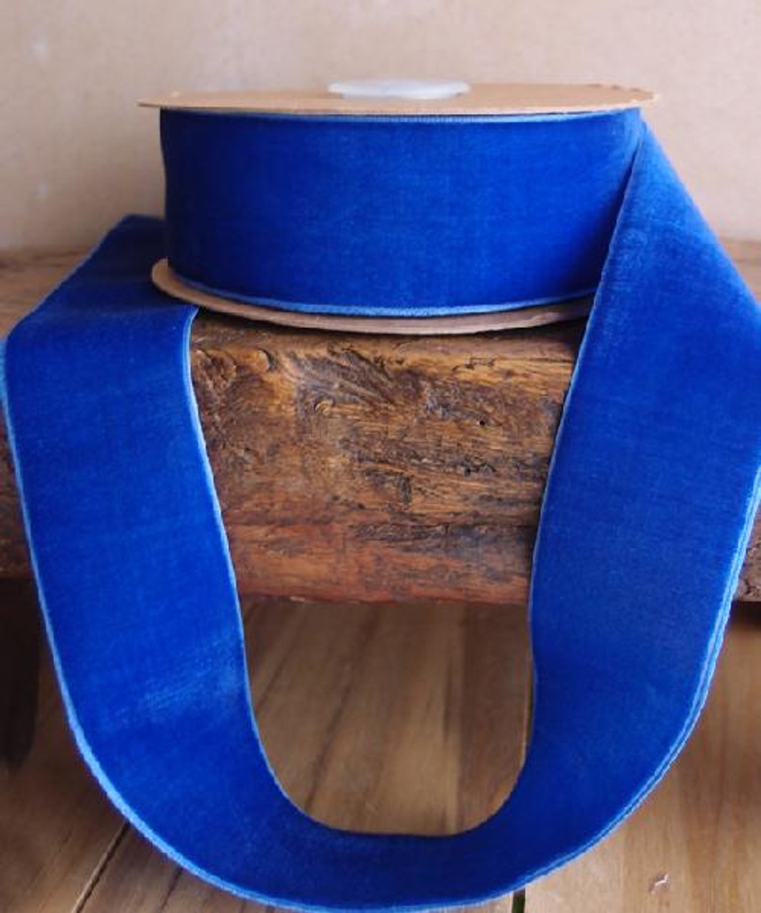 Royal Blue Velvet Ribbon (3 sizes)