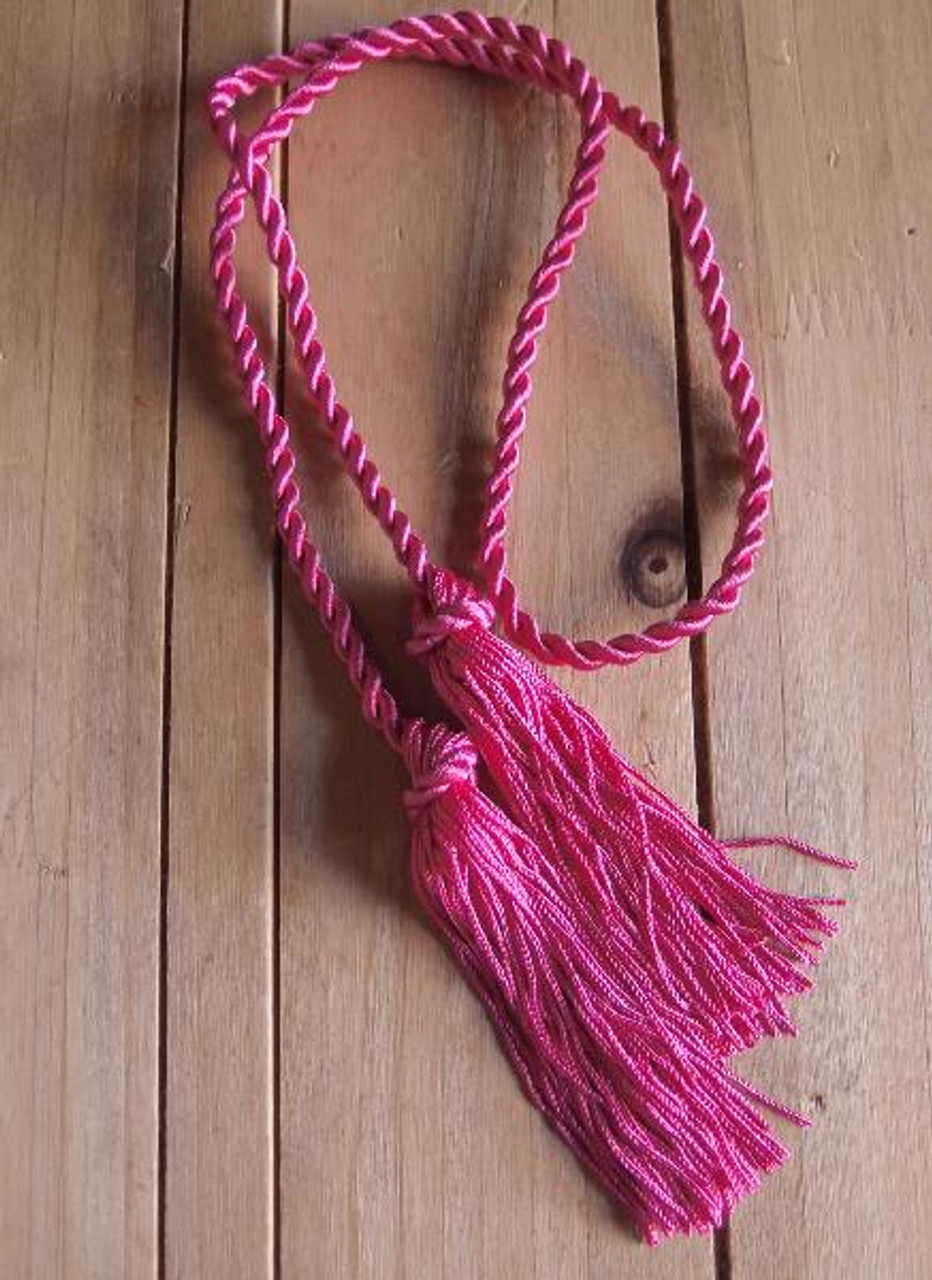 Hot Pink Tassels 26" 