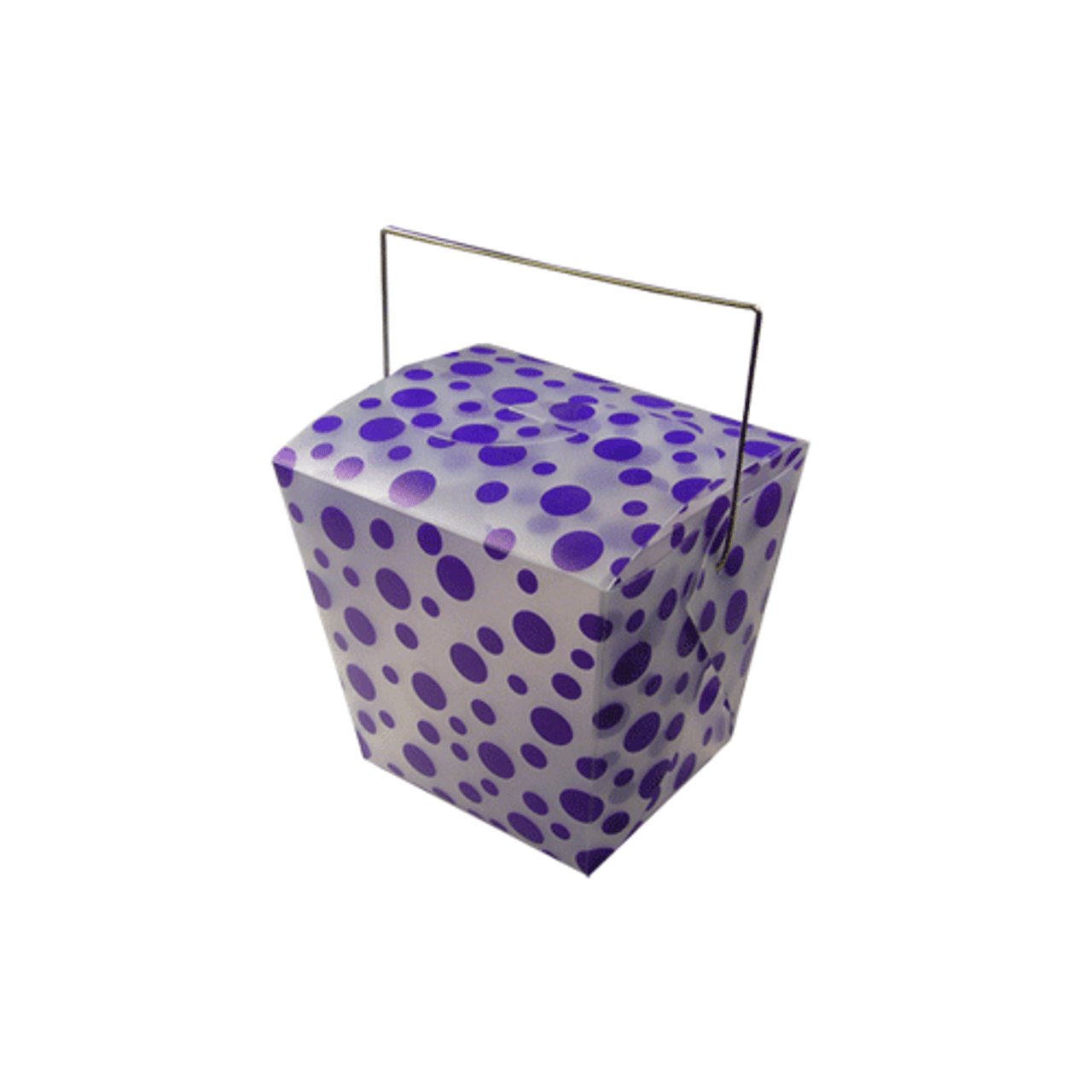 Purple Polka Dot Take Out Box (2 sizes)